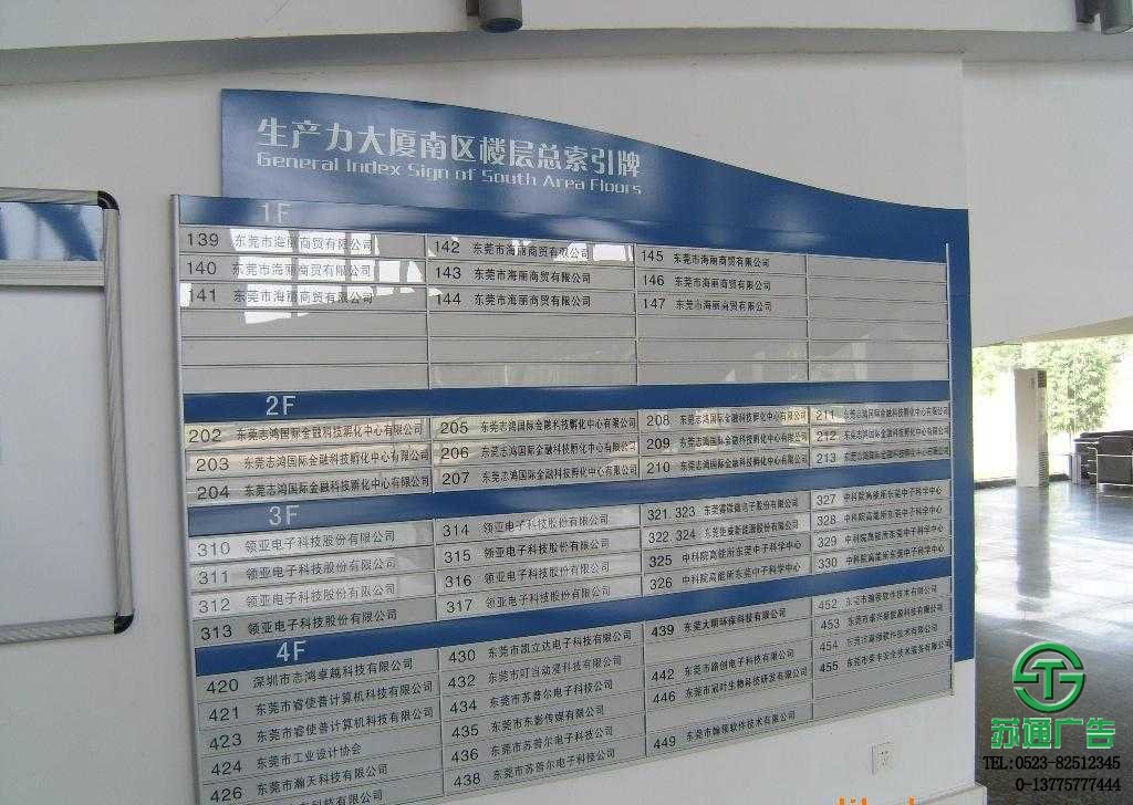 樓層索引標識牌 樓層索引標識牌