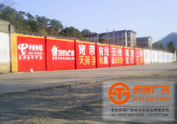 墻體廣告安裝，墻體廣告制作，墻體廣告廠家，泰州墻體廣告