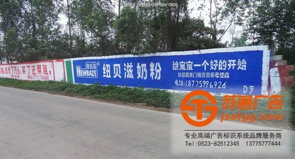 泰州墻體廣告,興化墻體廣告制作,姜堰墻體廣告價(jià)格,江蘇墻體廣告尺寸